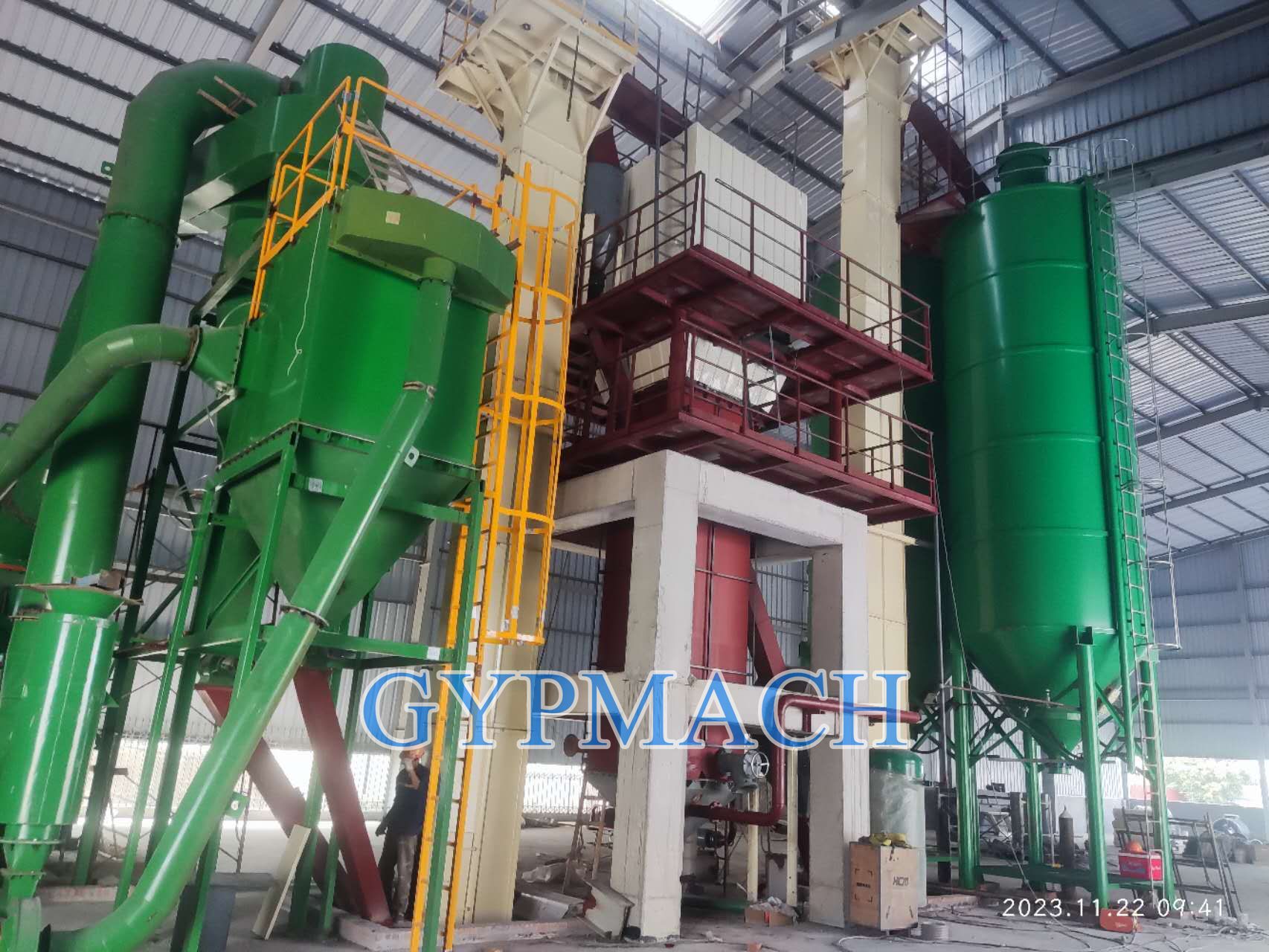 Vietnam 30000T Per Year Gypsum Power Line under installation (2).jpg